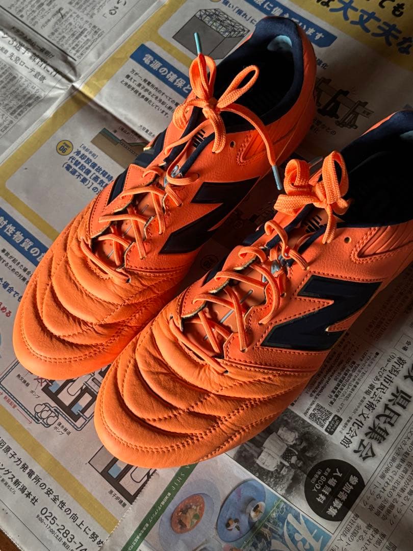 New Balance サッカーシューズ スパイク オレンジ