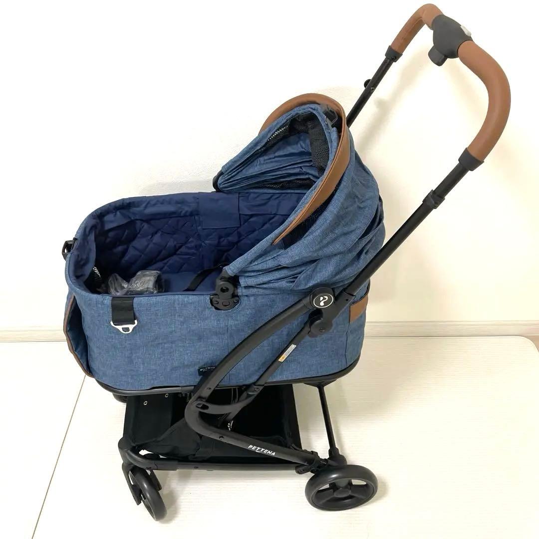 PETTENA MILOU ワンタッチで全部折りたためる分離型ペットカート
