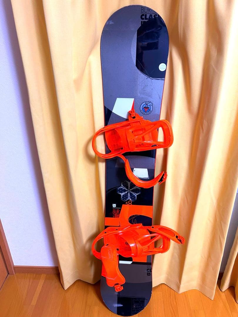 Burton 158cm スノーボード Salomonブーツ付 3点セット