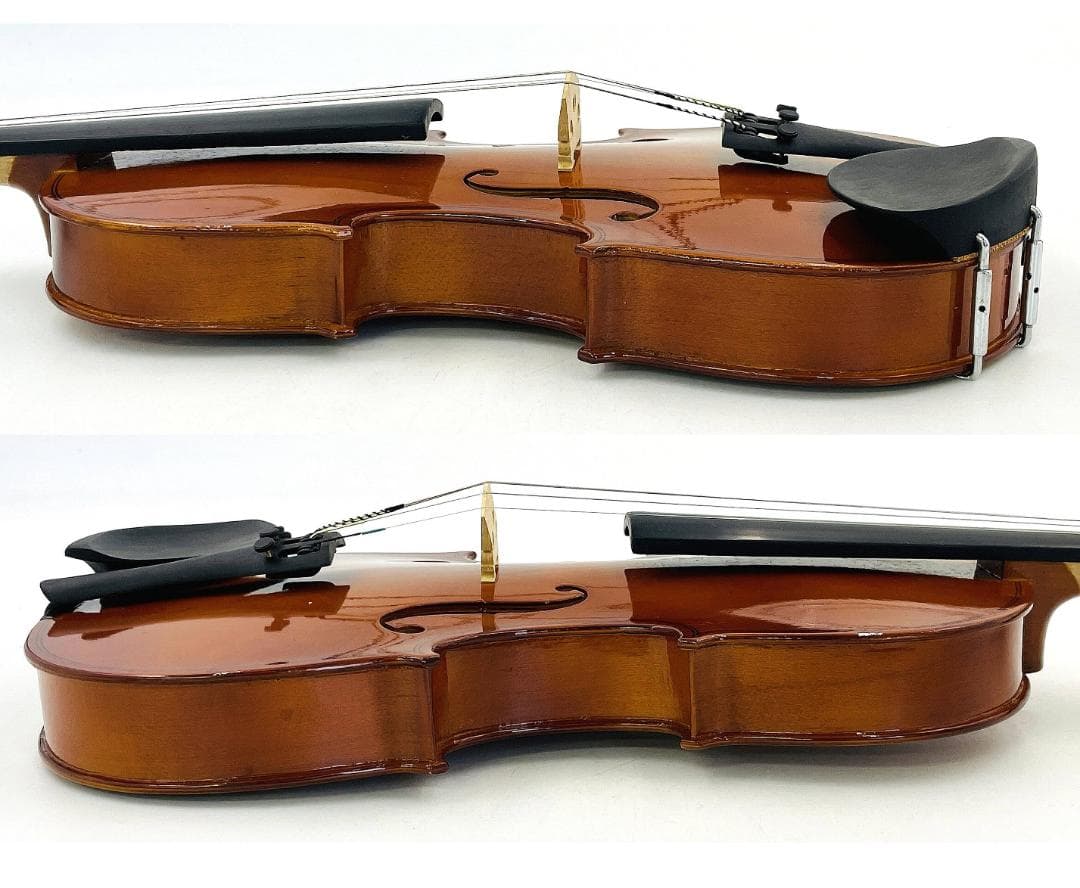 【美品・整備品】ラベル無し バイオリン 4/4 フルサイズ 弓・ハードケース付き