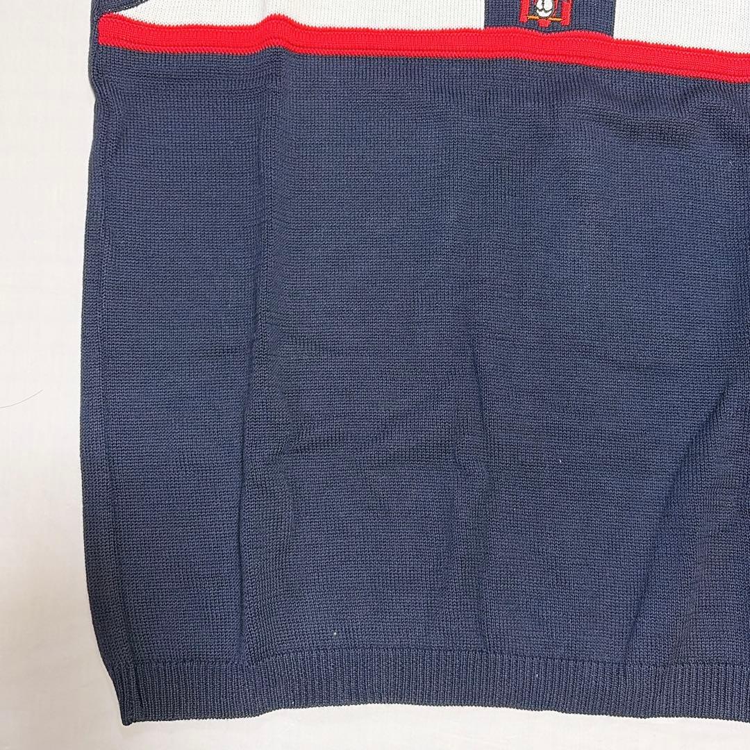 【新品タグ付き】MUNSINGWEAR ベスト 90年代 ネイビー M