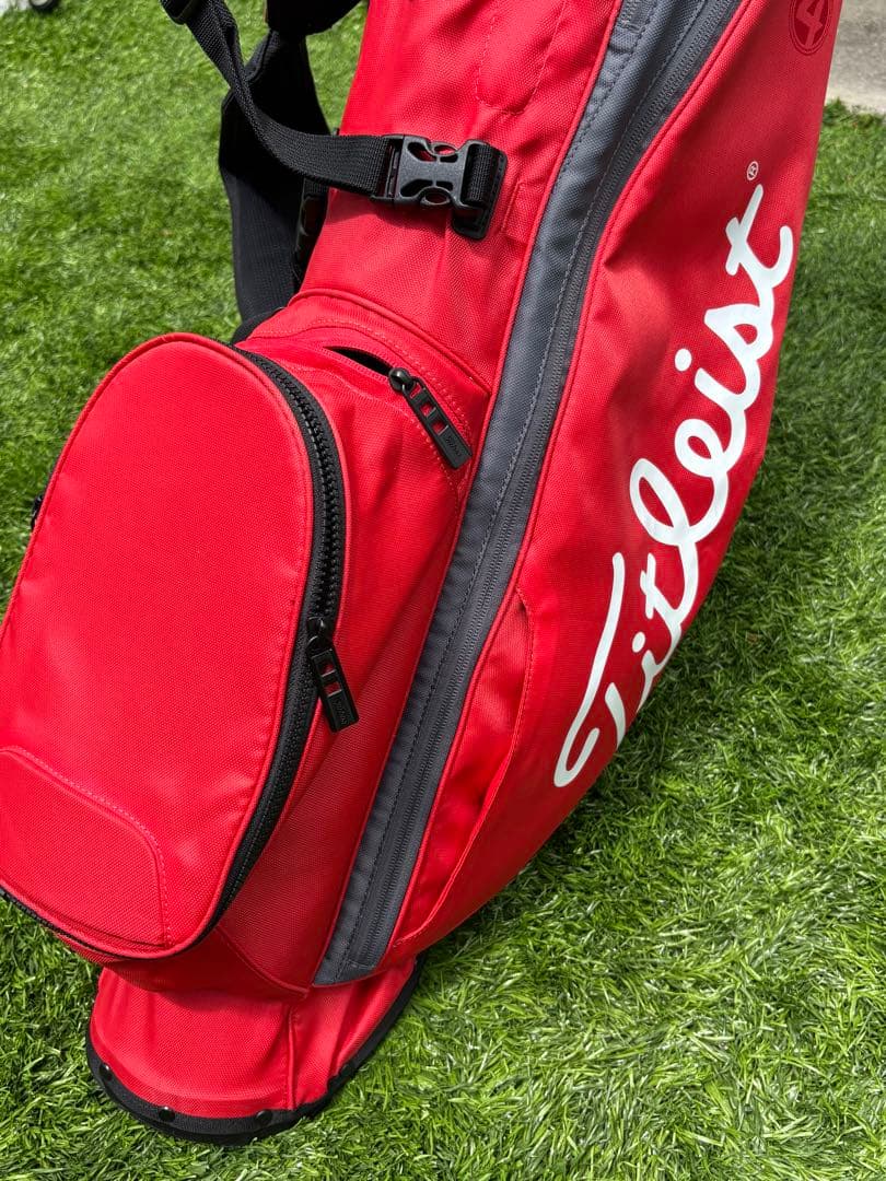 Titleist スタンドゴルフバッグ 赤 8.5型