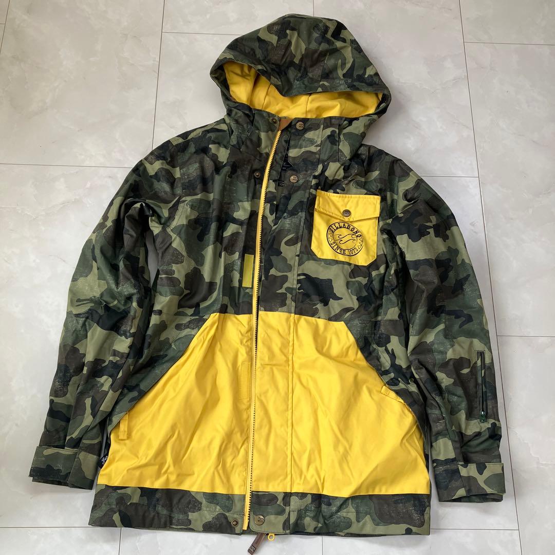 BILLABONG カモフラージュ イエロー ジャケット S
