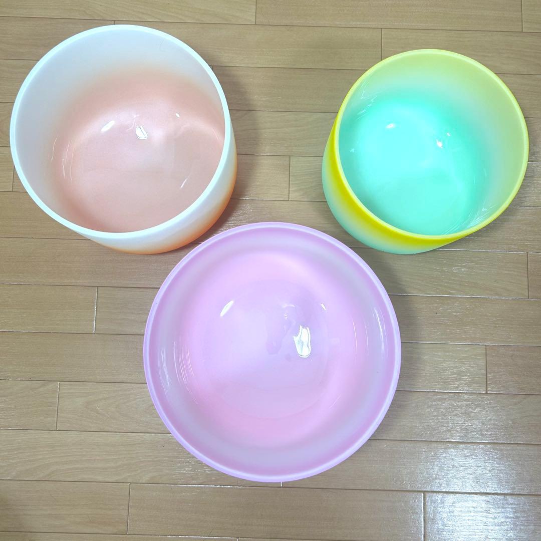【希少美品】クリスタルボウル 7点セット