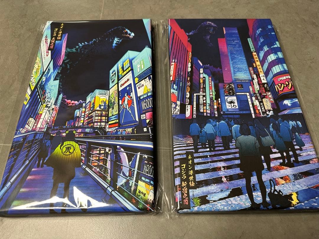 ネオン浮世絵ゴジラ新宿之図＆大阪之図