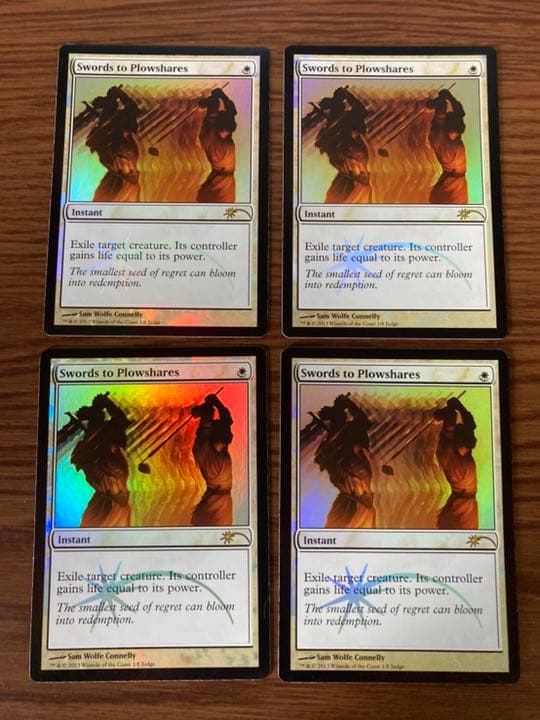 『MTG』剣を鋤に　プロモ版　4枚セット