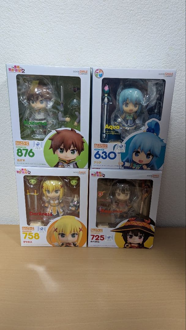 ねんどろいど　この素晴らしい世界に祝福を　4点