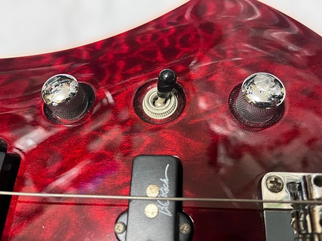 B.C.Rich モッキンバードベース　シースルーレッド　Masterpiece