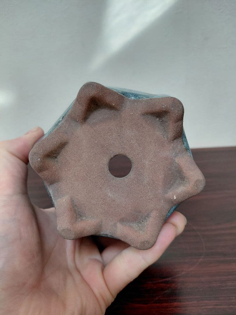 海鼠釉　鉢　盆栽鉢　詳細不明