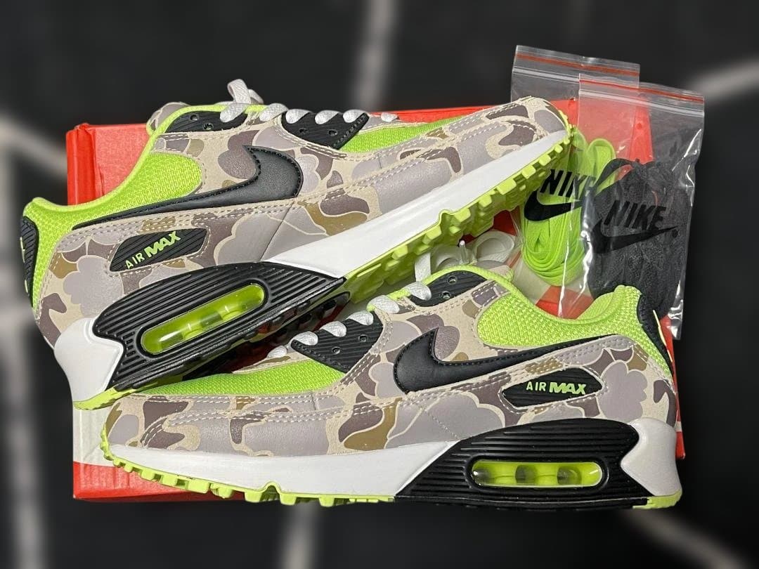 Nike Air Max 90 カモフラージュ/ライムグリーン