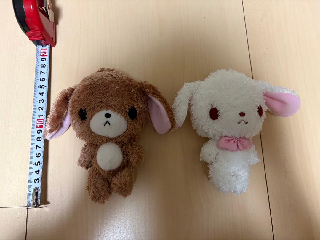 【値下げ交渉可能】しろうさ　くろうさ　ぬいぐるみセット