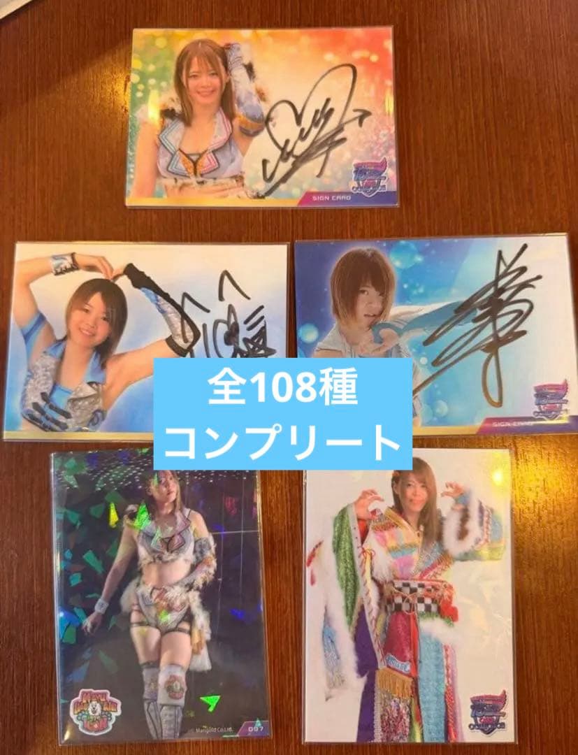 全108種　女子プロレス　マリーゴールド　岩谷麻優　トレーディングカード　コンプ