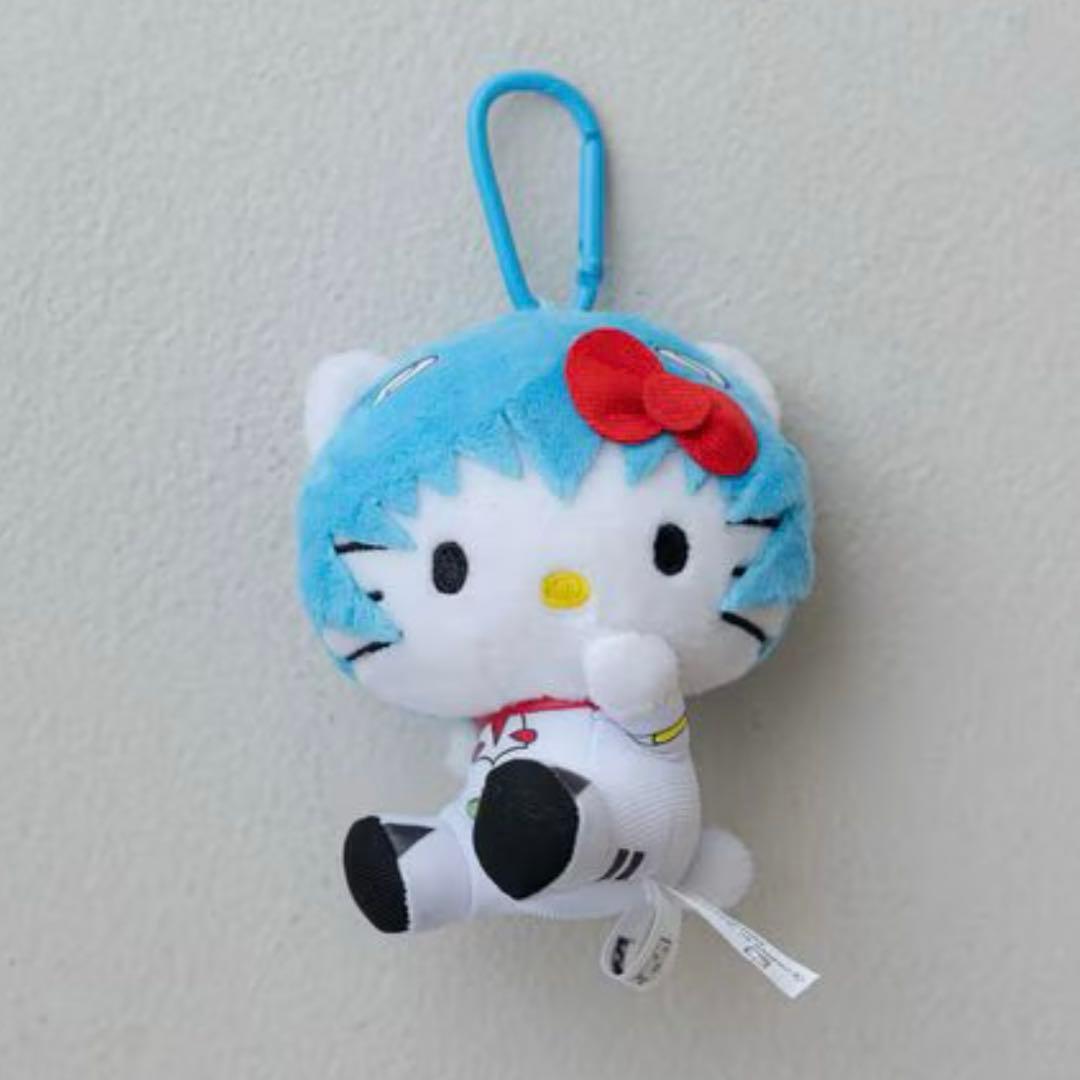 ハローキティ ぬいぐるみキーホルダー　EVA x HELLO KITTY レイ