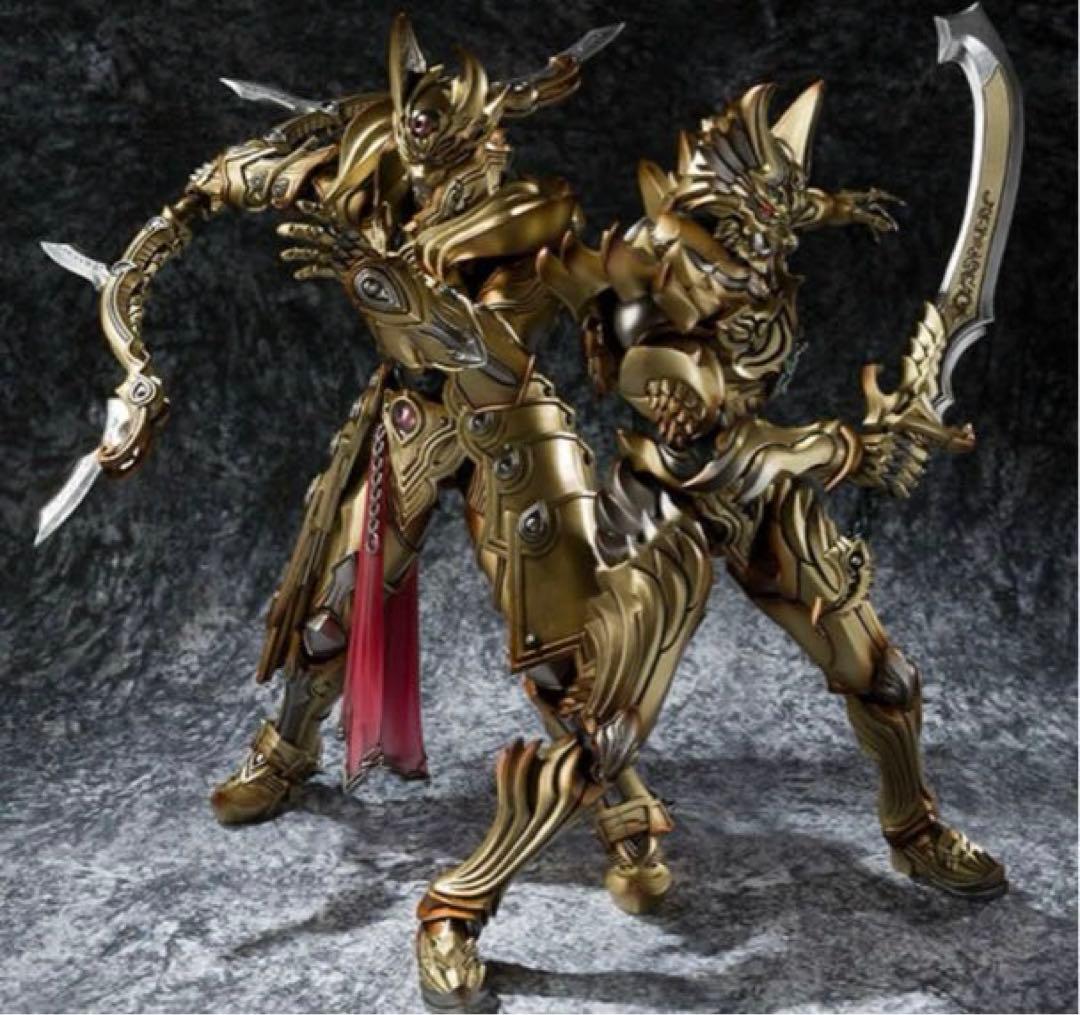 魔戒可動 炎刃騎士ゼン&天弓騎士ガイ 金色(こんじき)Ver.セット