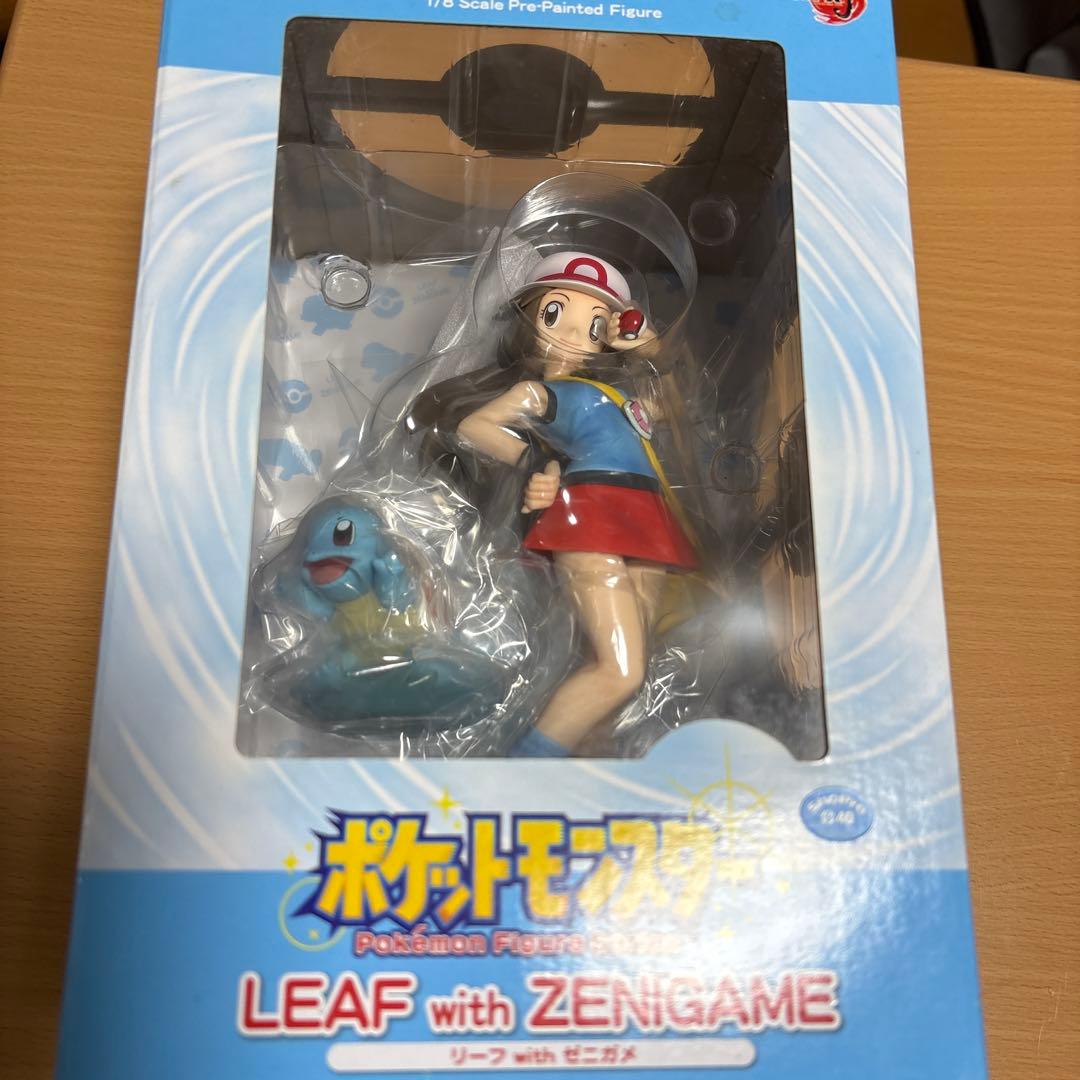 ポケモン リーフwithゼニガメ1/8スケールPVC製塗装済み完成品フィギュア
