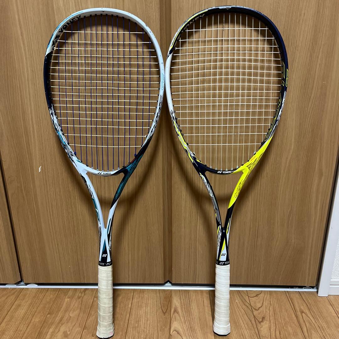 軟式用テニスラケット 2本セット エフレーザー5S ソフトテニス ボルトレイジ