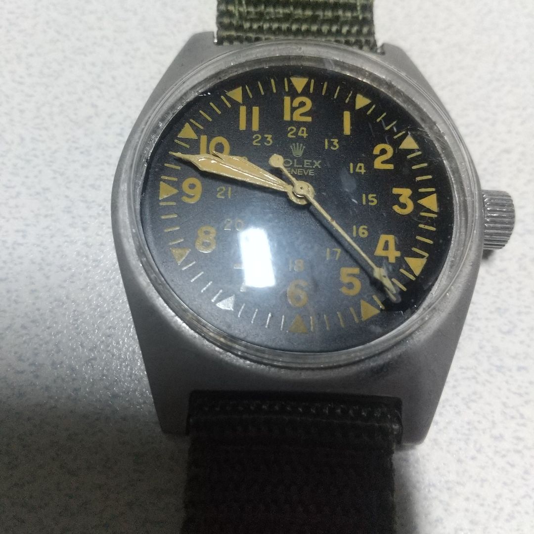 ロレックス50,sイギリス軍ミリタリー中古品1本ジャンク