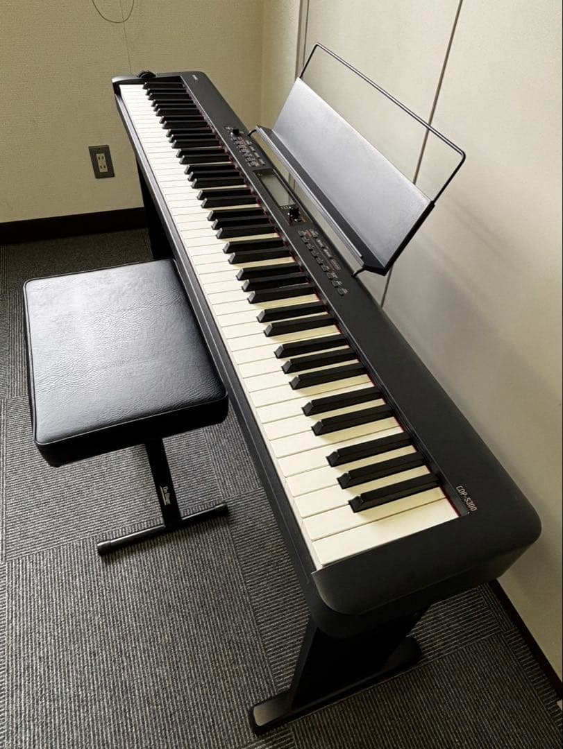 CASIO 電子ピアノ CDP-S300 22年製 フルセット 美品 カバー付