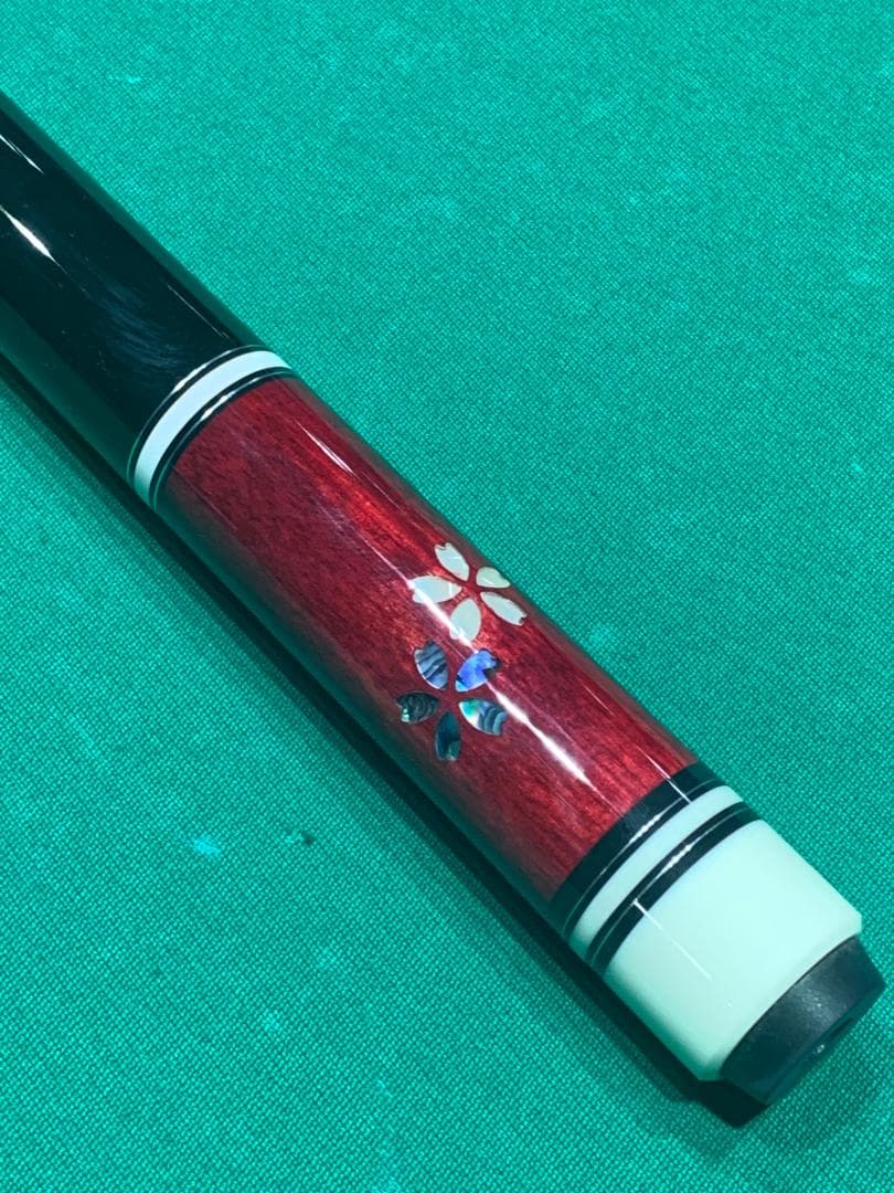 赤【新品】桜インレイ・プレイキュー・ラジアル・12ｍｍ
