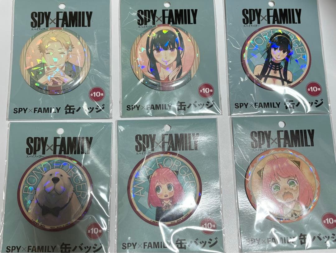スパイファミリー　缶バッジ　プライズ　6種