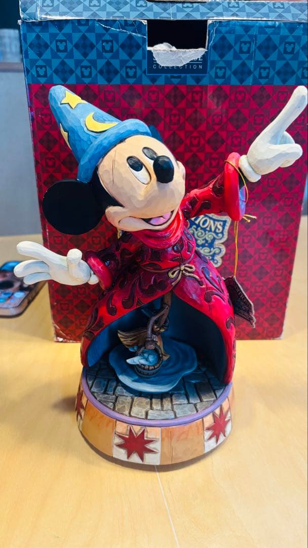 【ディズニートラディション】ミッキー　ファンタジア　オルゴール　箱あり　未使用