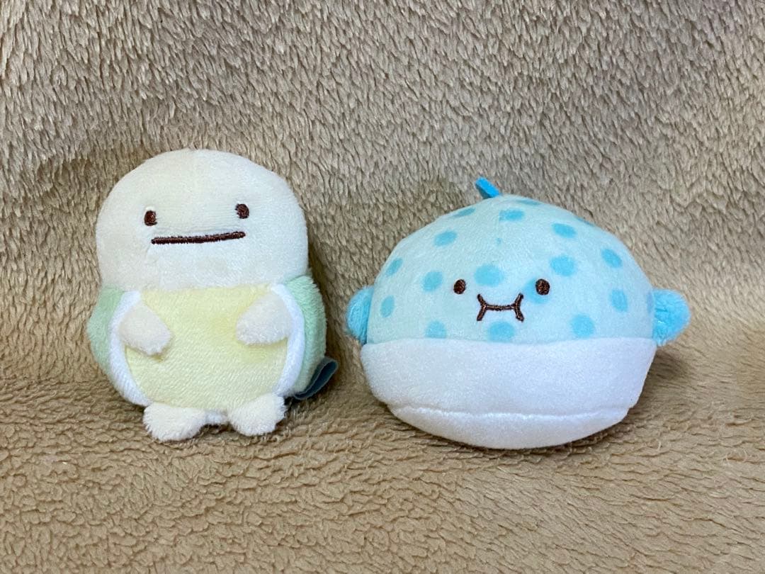 すみっコぐらし　てのりぬいぐるみ　うみがめ　ハリセンボン　セット　レア商品