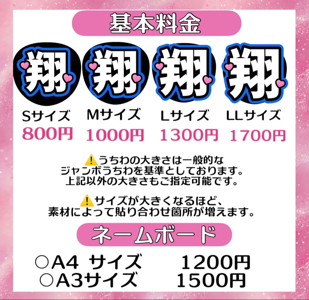 ロナ様　うちわ　文字　オーダー　パネル　ネームボード　ハングル