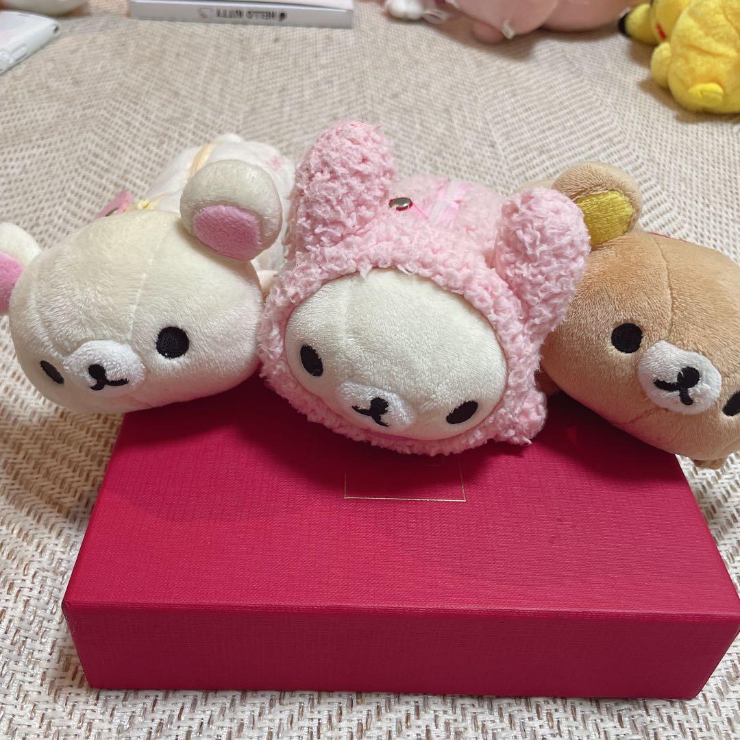 リラックマ　ぬいぐるみポーチセット 3点