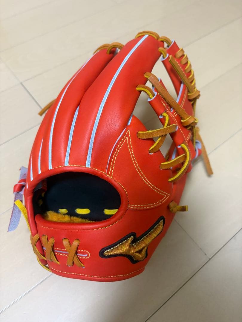 ミズノプロ 硬式 内野 オーダー グラブ hagaジャパン 型付け済み