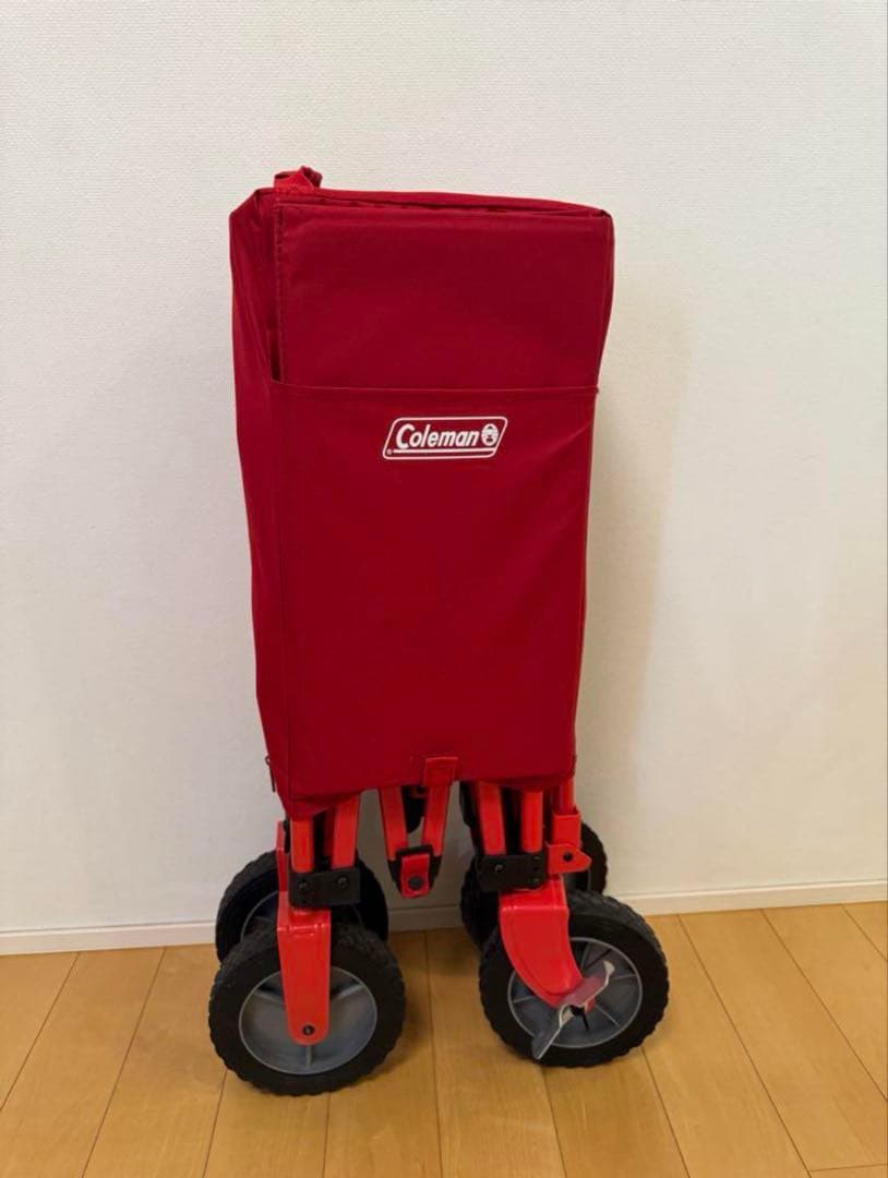 Coleman コールマン キャリーカート アウトドアワゴン　レッド　赤色