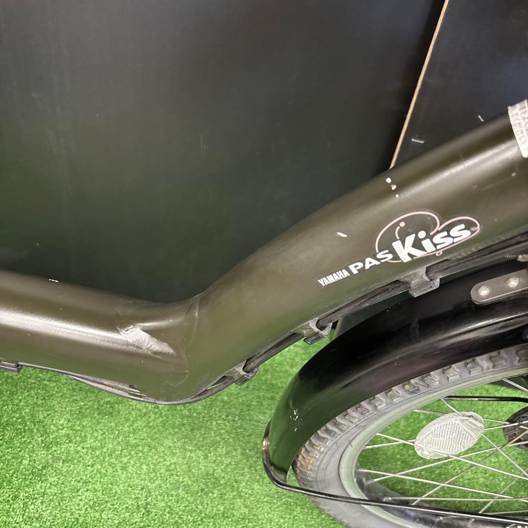 電動自転車 YAMAHA PAS kiss カーキ 3人乗り対応　56