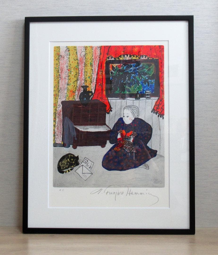 フジ子・ヘミング 版画「想ひ出」