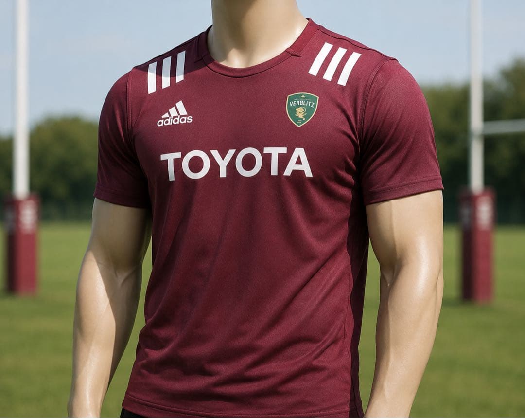 adidas トヨタヴェルブリッツ　ラグビー ジャージ　TOYOTA