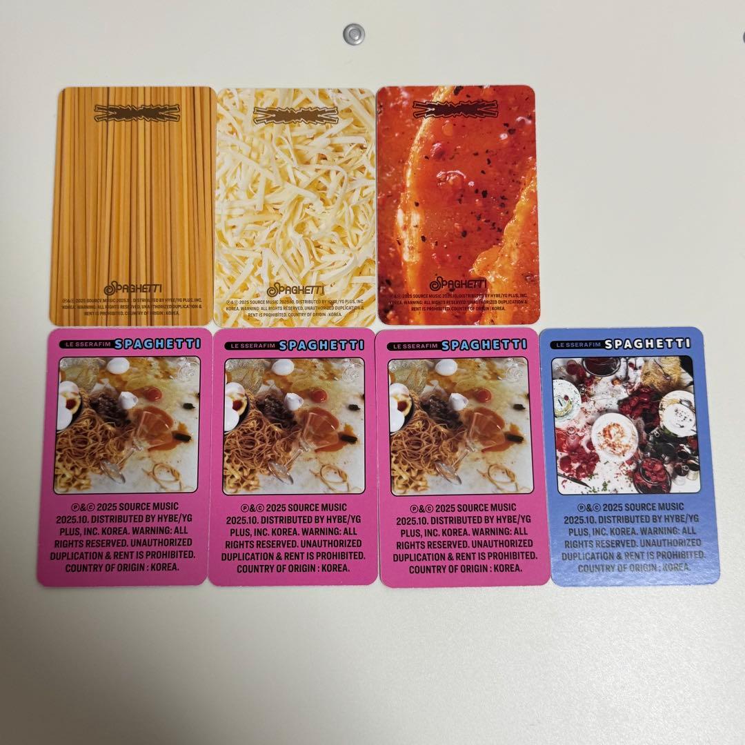 LESSERAFIM ルセラ SPAGHETTI 封入トレカ コンプ サクラ