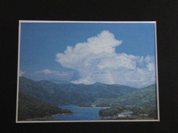 牛尾武、【五島の夏】、希少な額装用画集より、新品額装付、状態良好