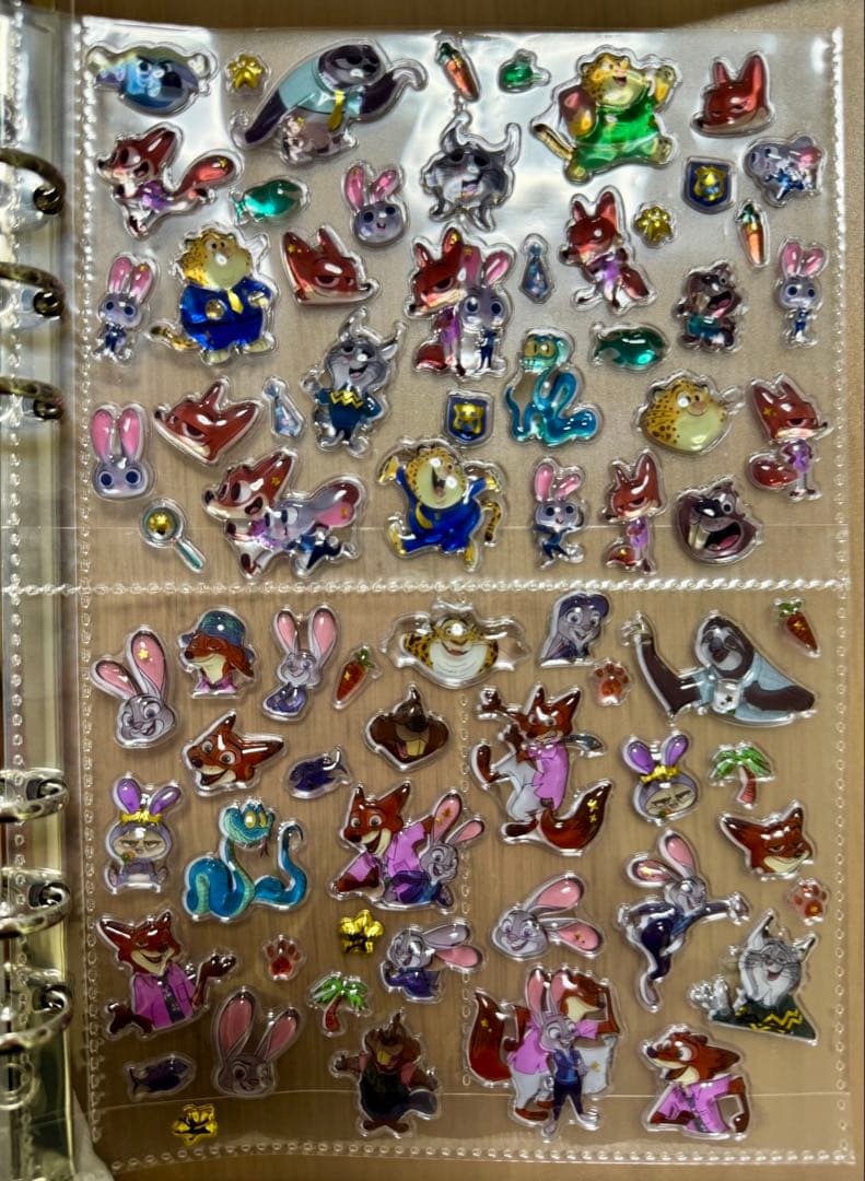 プチドロップステッカー ディズニー シール帳 A5 完成品