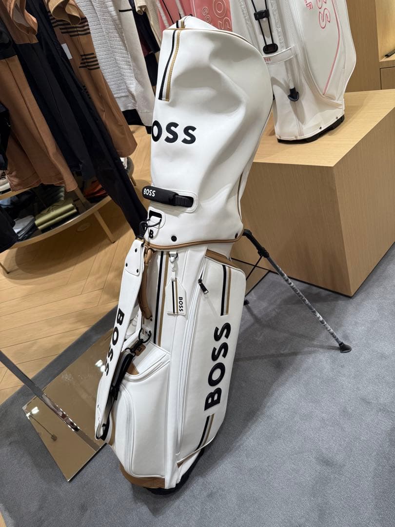 nori様　BOSS ホワイト キャディバッグ 新品