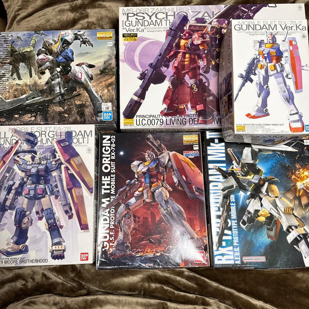 MG ガンプラセット 6種 サイコザク フルアーマーガンダム