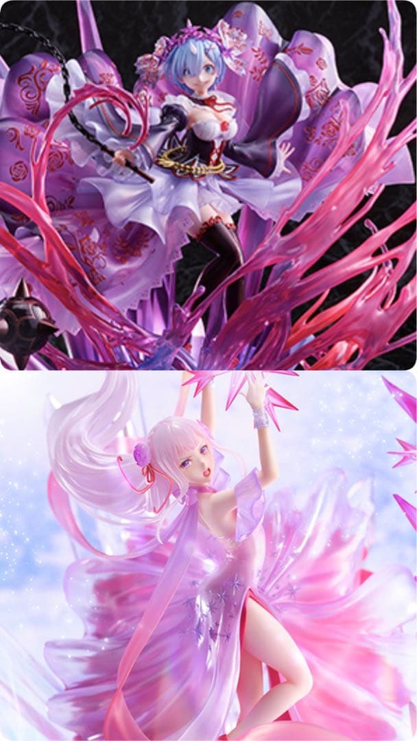 渋スク氷結のエミリア 鬼レム-Crystal DressVerセット