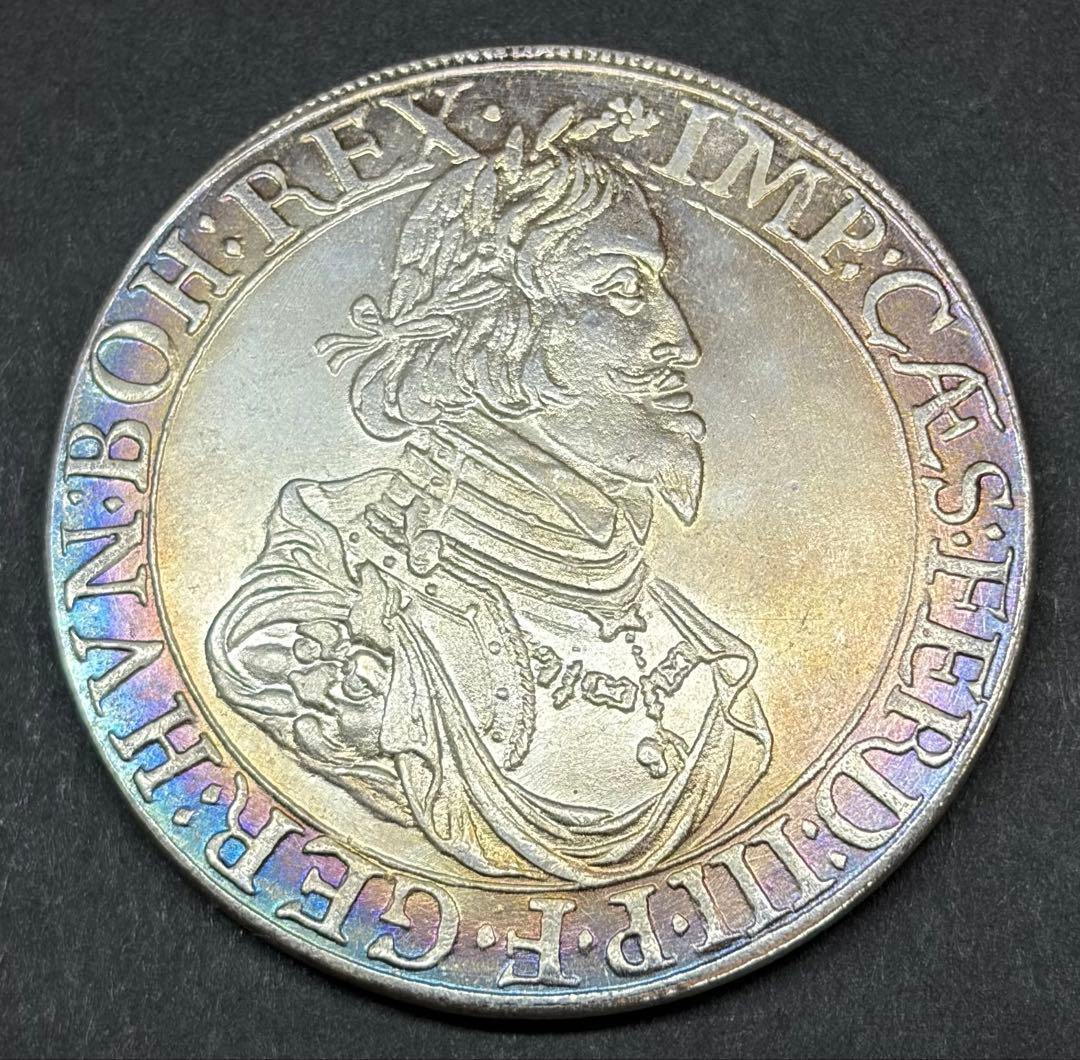 【博物館級】1643年 神聖ローマ ターラー級 大型銀貨