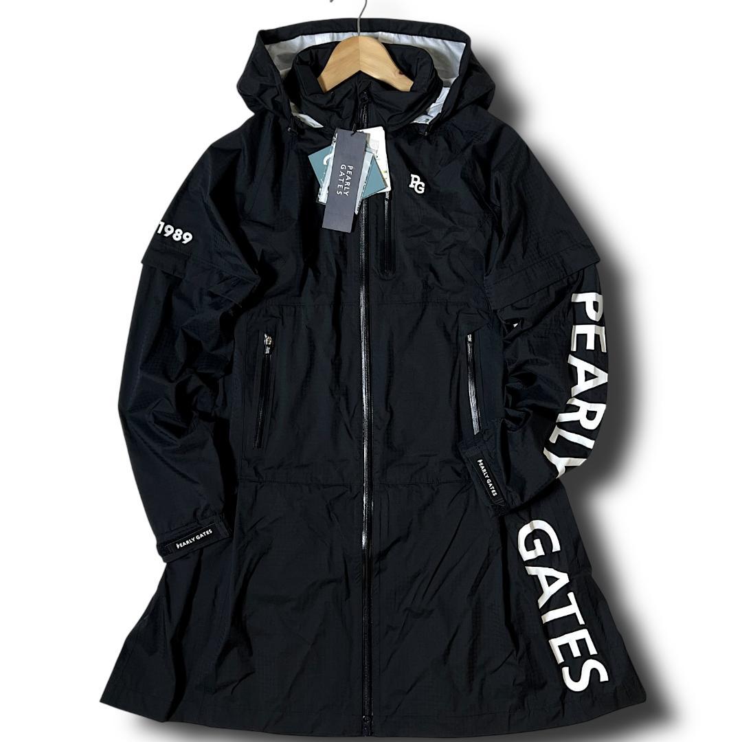定価46,200円 0 パーリーゲイツ レインジャケット ワンピース ブラック