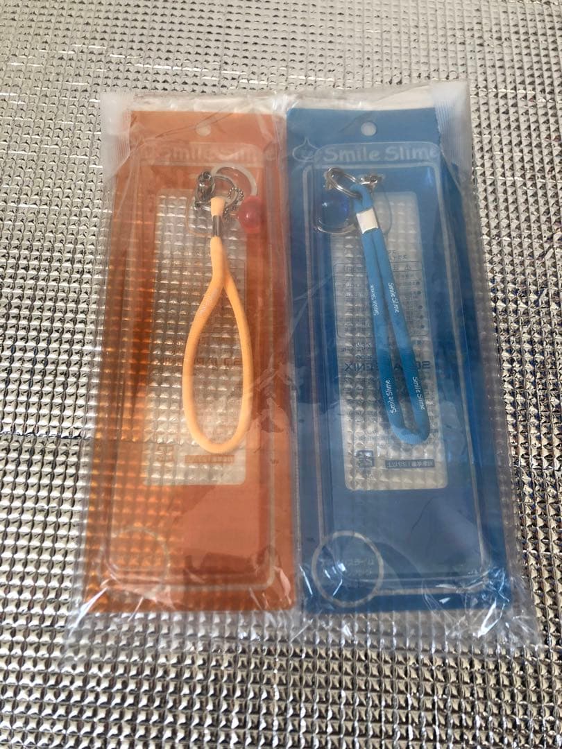 ドラゴンクエスト　スマイル　スライム　スライムリングストラップ　ブルー＆オレンジ