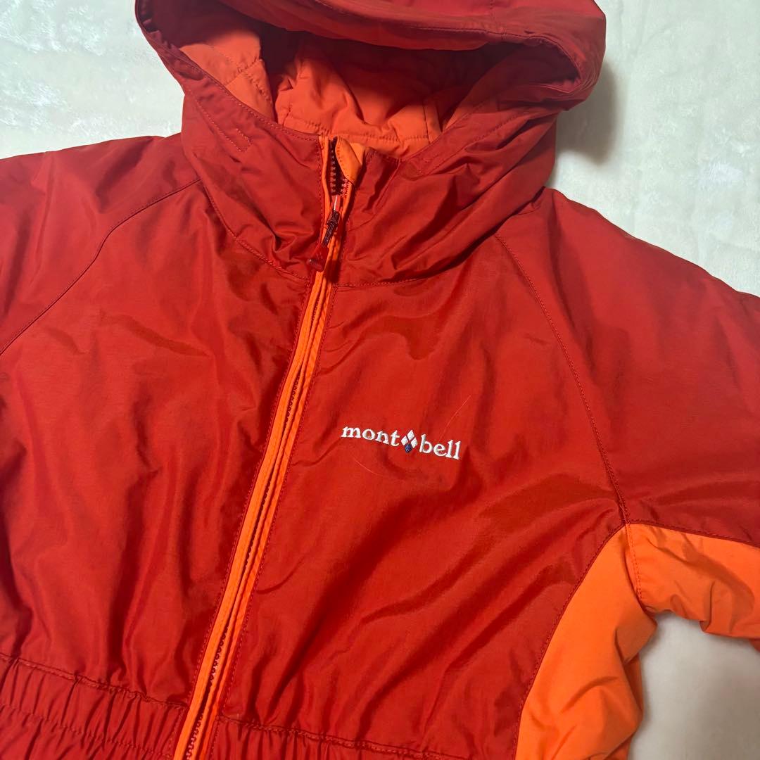 美品★ mont-bell 子供用スキーウェア 120オレンジ