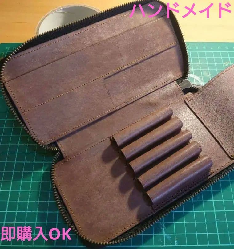 プエブロ　ラウンドジップペンケース【検　バハギア　野原工芸　工房楔