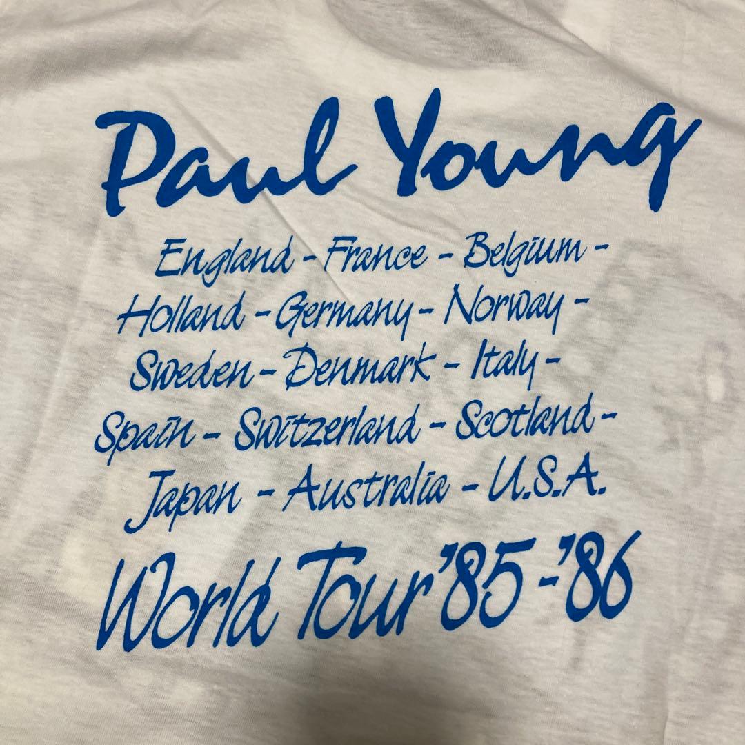 Paul Young ワールドツアー Tシャツ '85-'86