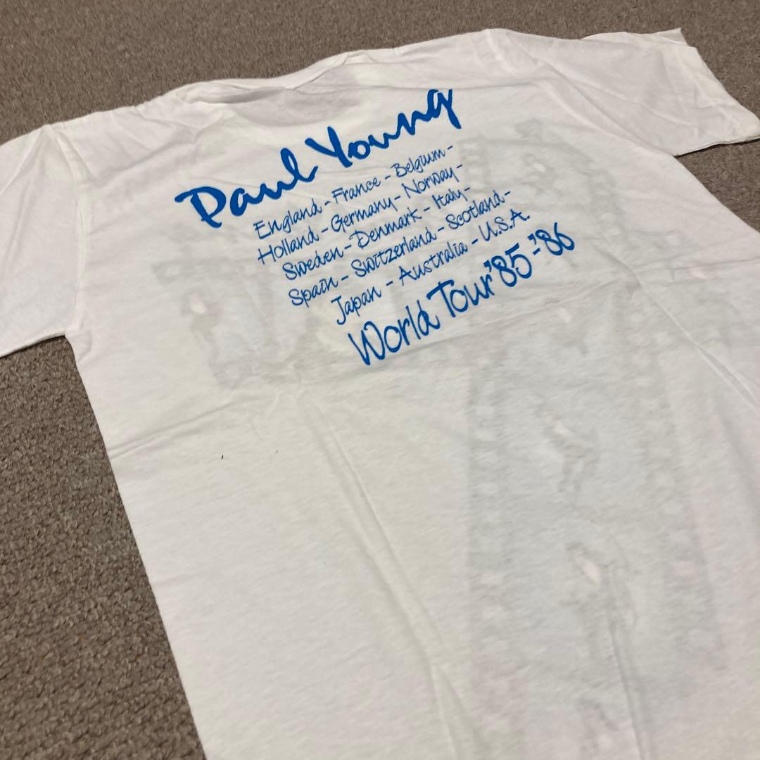 Paul Young ワールドツアー Tシャツ '85-'86