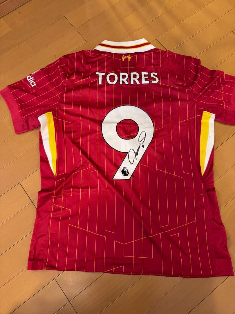 【本人サイン写真有り】フェルナンド・トーレス 直筆サイン入 LFC 24/25