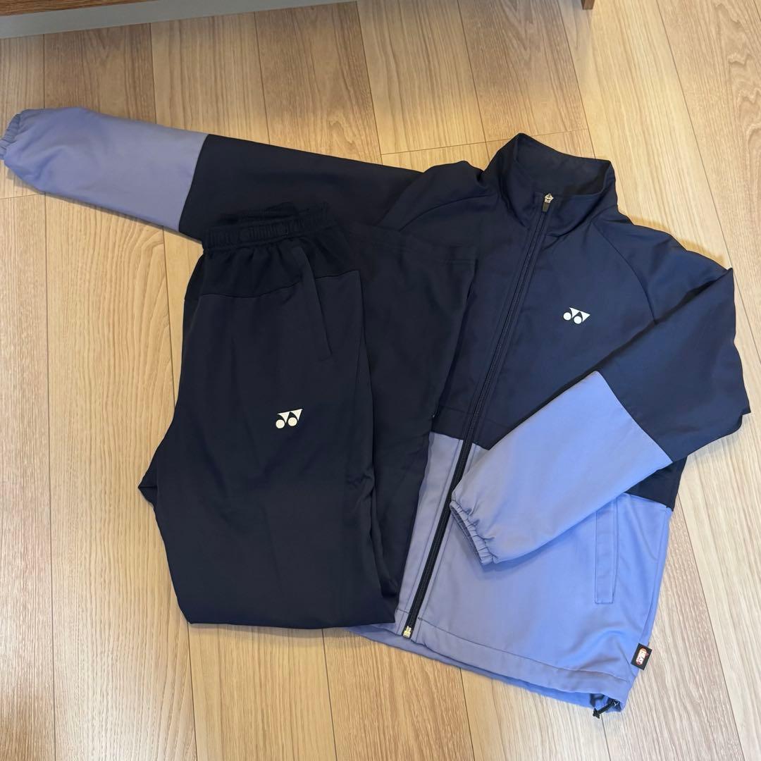 チル 　YONEX ジャケット パンツセット ネイビー/パープル