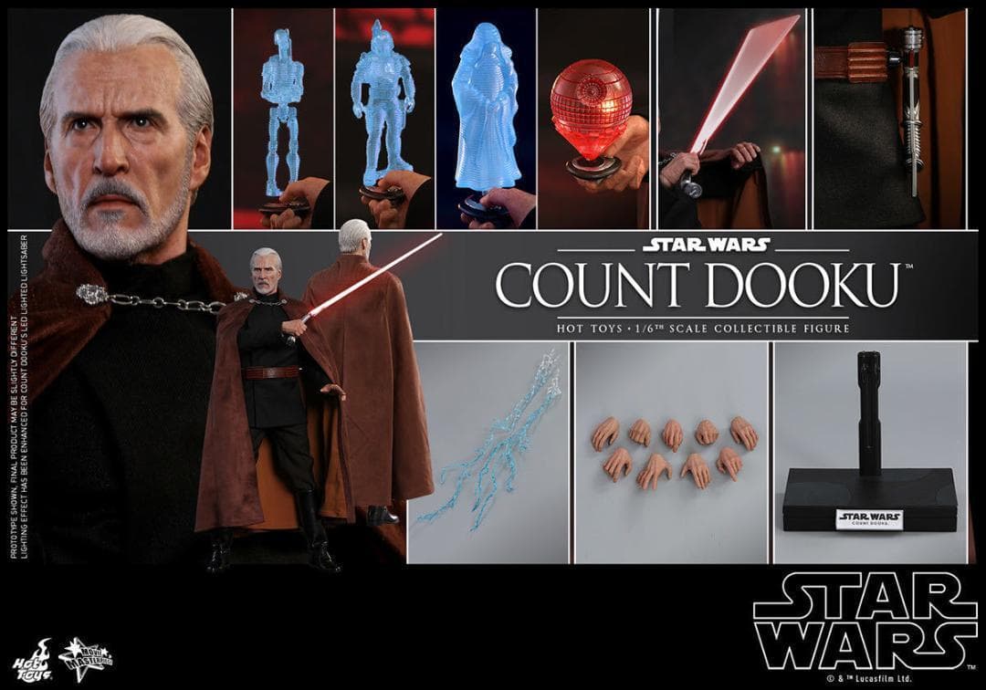 ホットトイズ1/6スター・ウォーズ クローンの攻撃 ドゥークー伯爵 MMS496