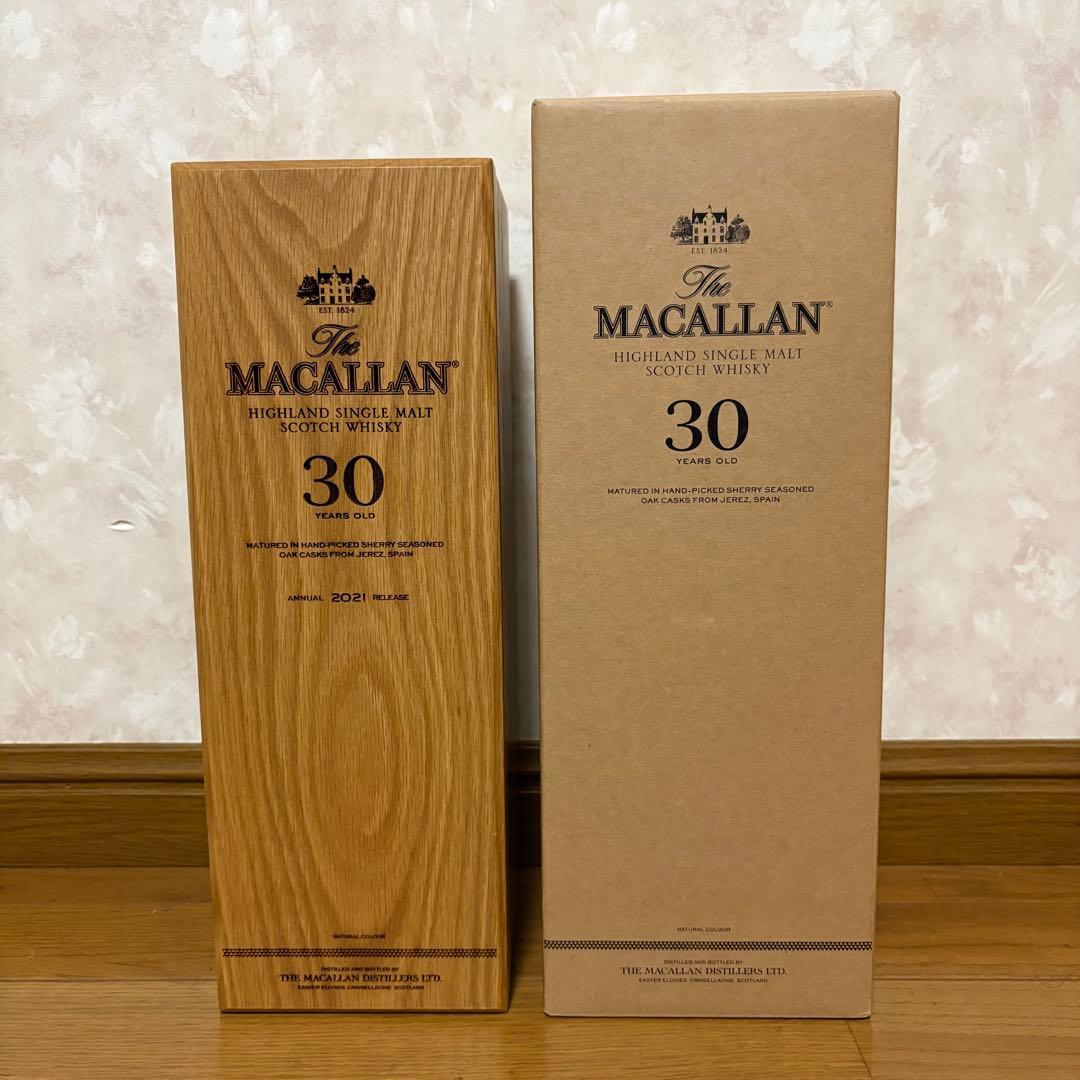 【木製化粧箱とケースのみです】　 マッカラン30年